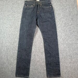 The Unbranded Brand UB201 Tapered Fit Raw Selvedge Denim Jeans Size 29x33 Indigo